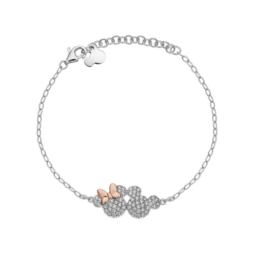 Disney - Bracciale Argento Minnie Mickey Mouse