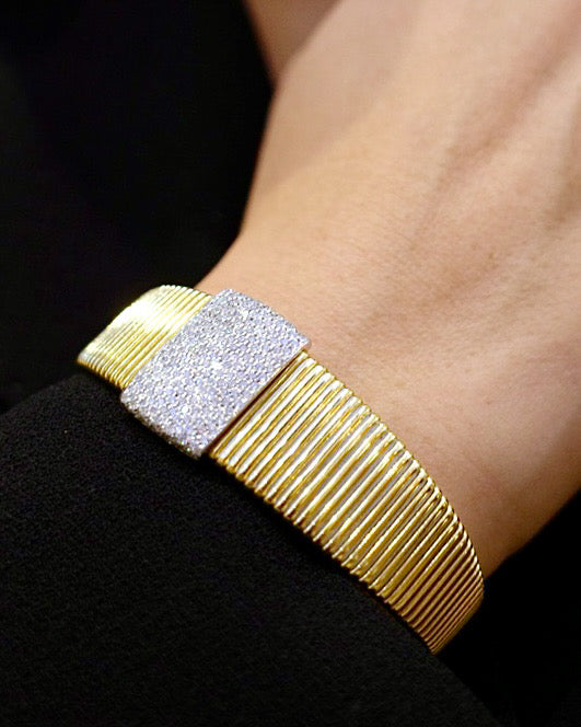 Antorà - Bracciale in Oro con Pavé di Diamanti