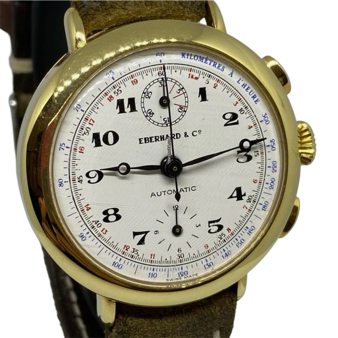 Eberhard & Co. - Replica Chrono Verticale Silver Gold Plaque