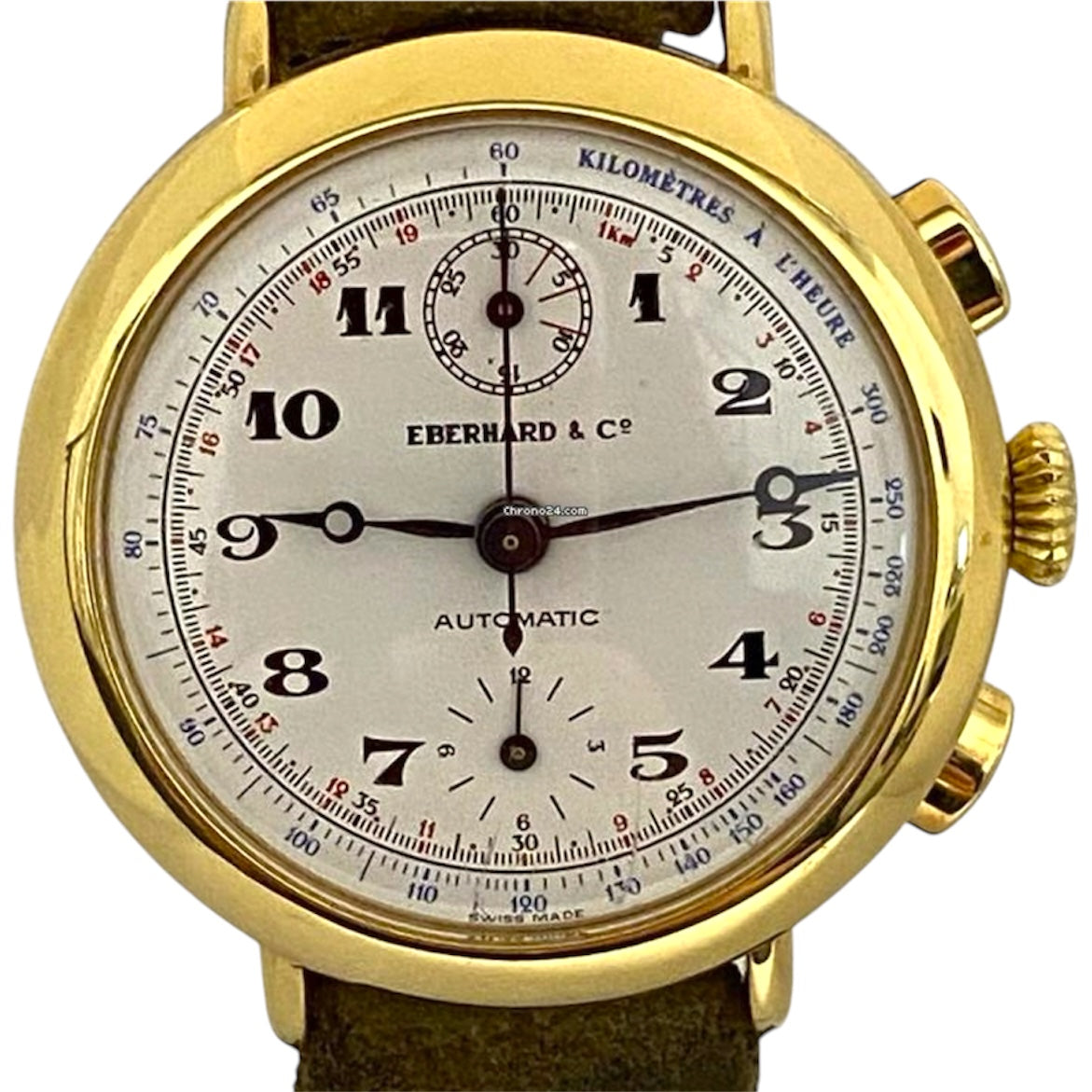 Eberhard & Co. - Replica Chrono Verticale Silver Gold Plaque