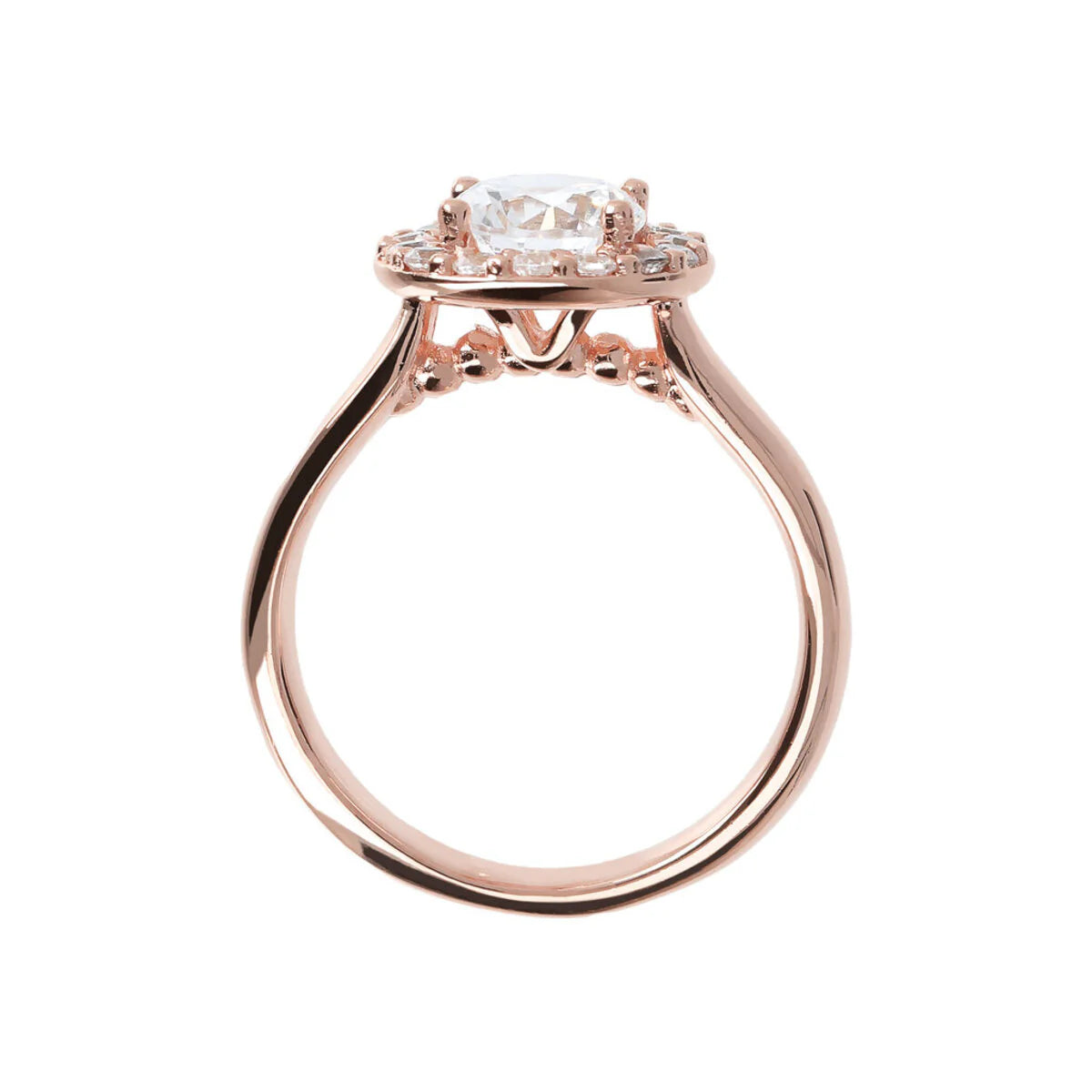 Bronzallure - Anello Solitario con Maxi Cubic Zirconia