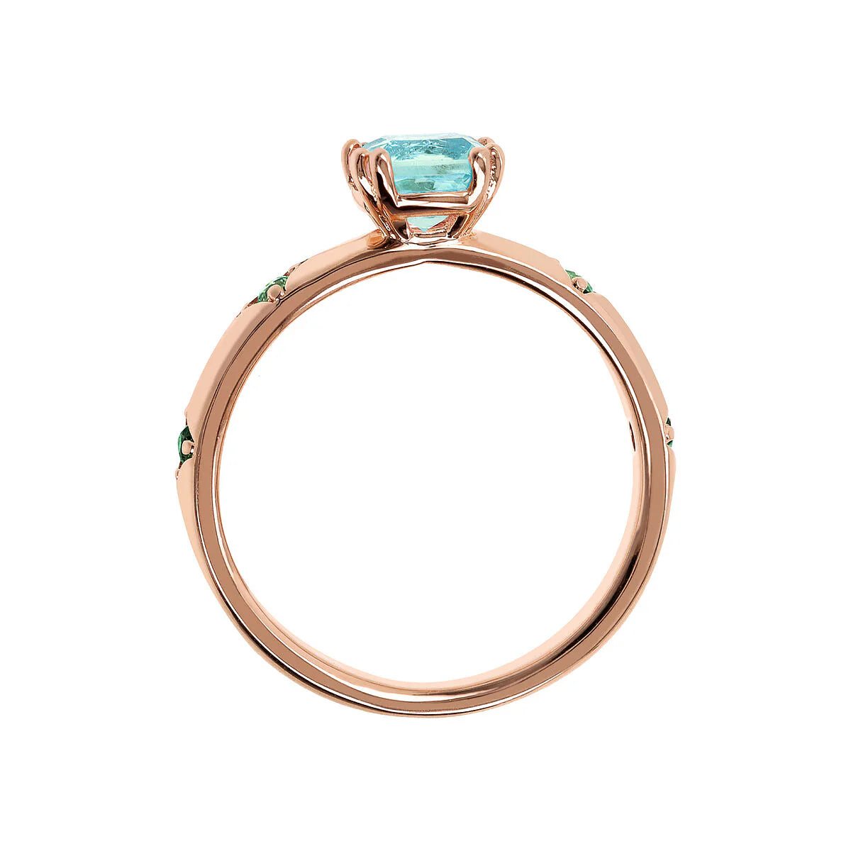 Bronzallure - Anello Solitario Étoile con Prisma Gem Taglio a Cuscino