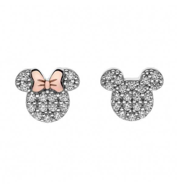 Disney - Orecchini Argento Minnie Mickey Mouse